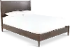 Robin Mid-Century Modern Walnut Brown King Platform Bed