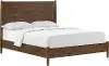 Robin Mid-Century Modern Walnut Brown Full Platform Bed