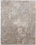 Laina 5 x 8 Mosaic Beige Gray Area Rug