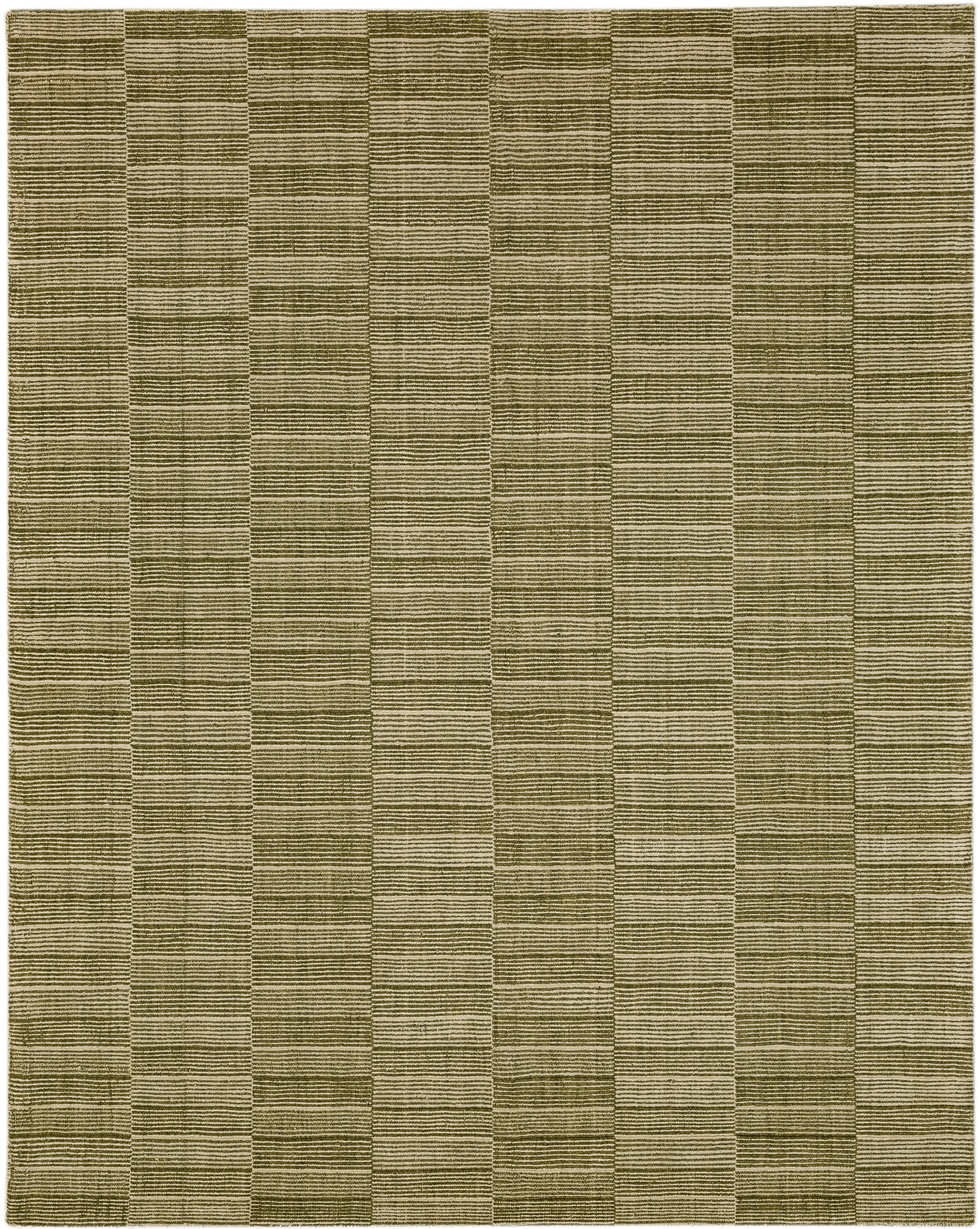 R1091-214/SAGE-GREEN/8X10 Broken Stripe 8 x 10 Sage Green Area Rug-1