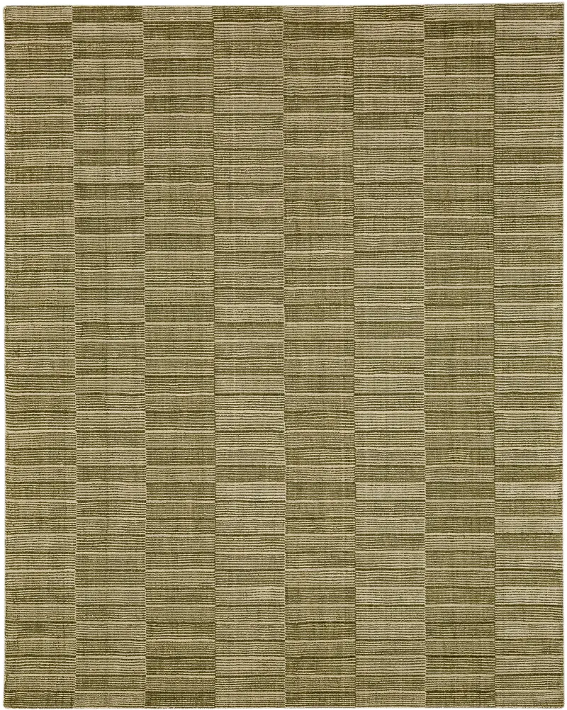 Broken Stripe 8 x 10 Sage Green Area Rug
