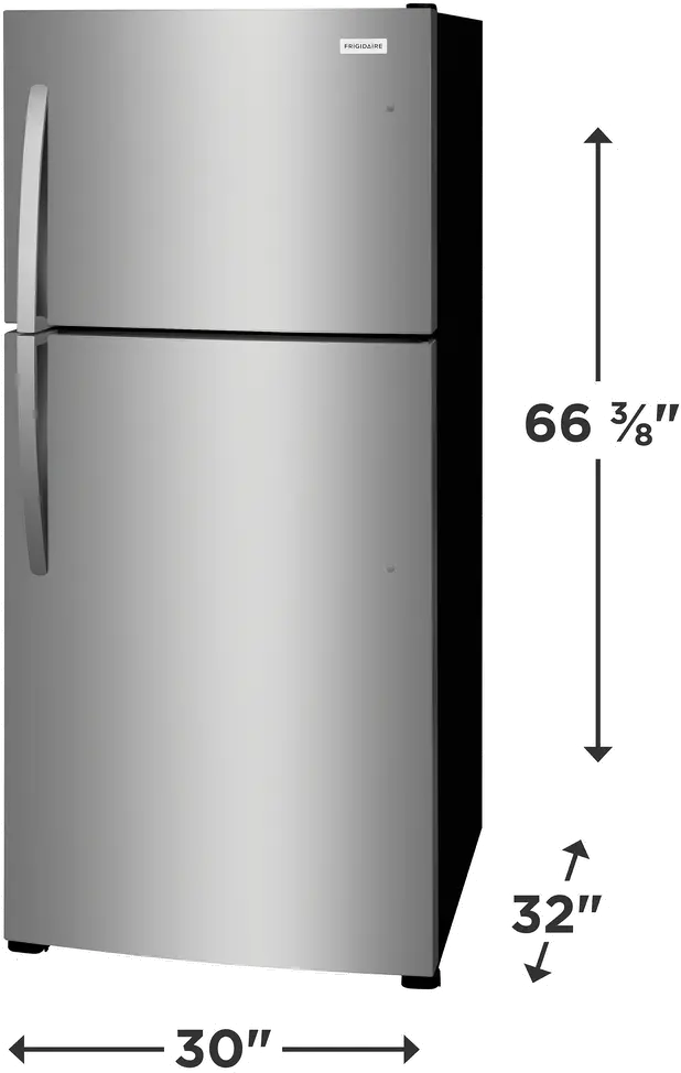 FFHT2022AS Frigidaire 20 Cu Ft Top Freezer Refrigerator - Stainless Steel-1