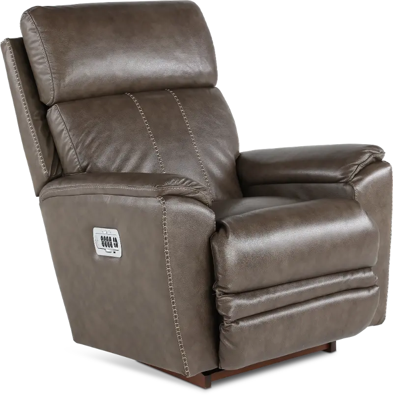 Talladega Gray Power Rocker Recliner with Headrest and Lumbar