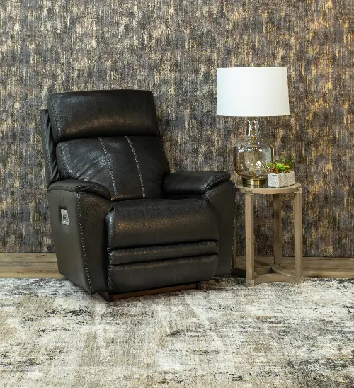 Talladega Shitake Power Rocker Recliner with Headrest and