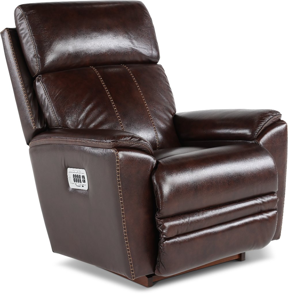 Talladega Chestnut Power Rocker Recliner with Headrest and Lumbar