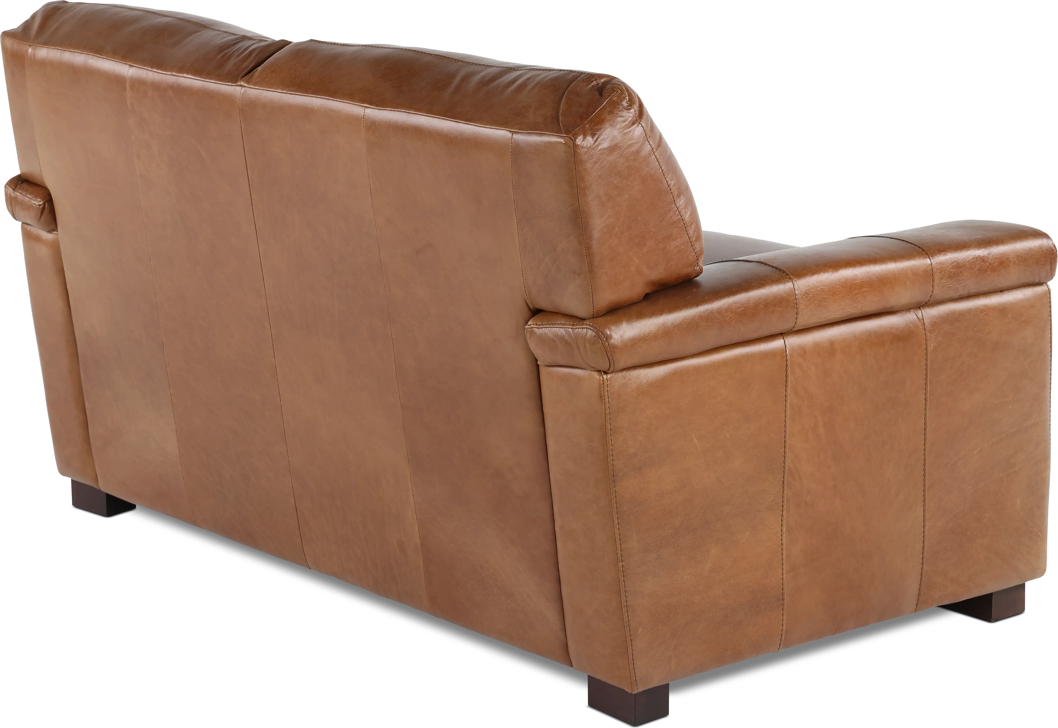 Splendor Brown Leather Loveseat-7