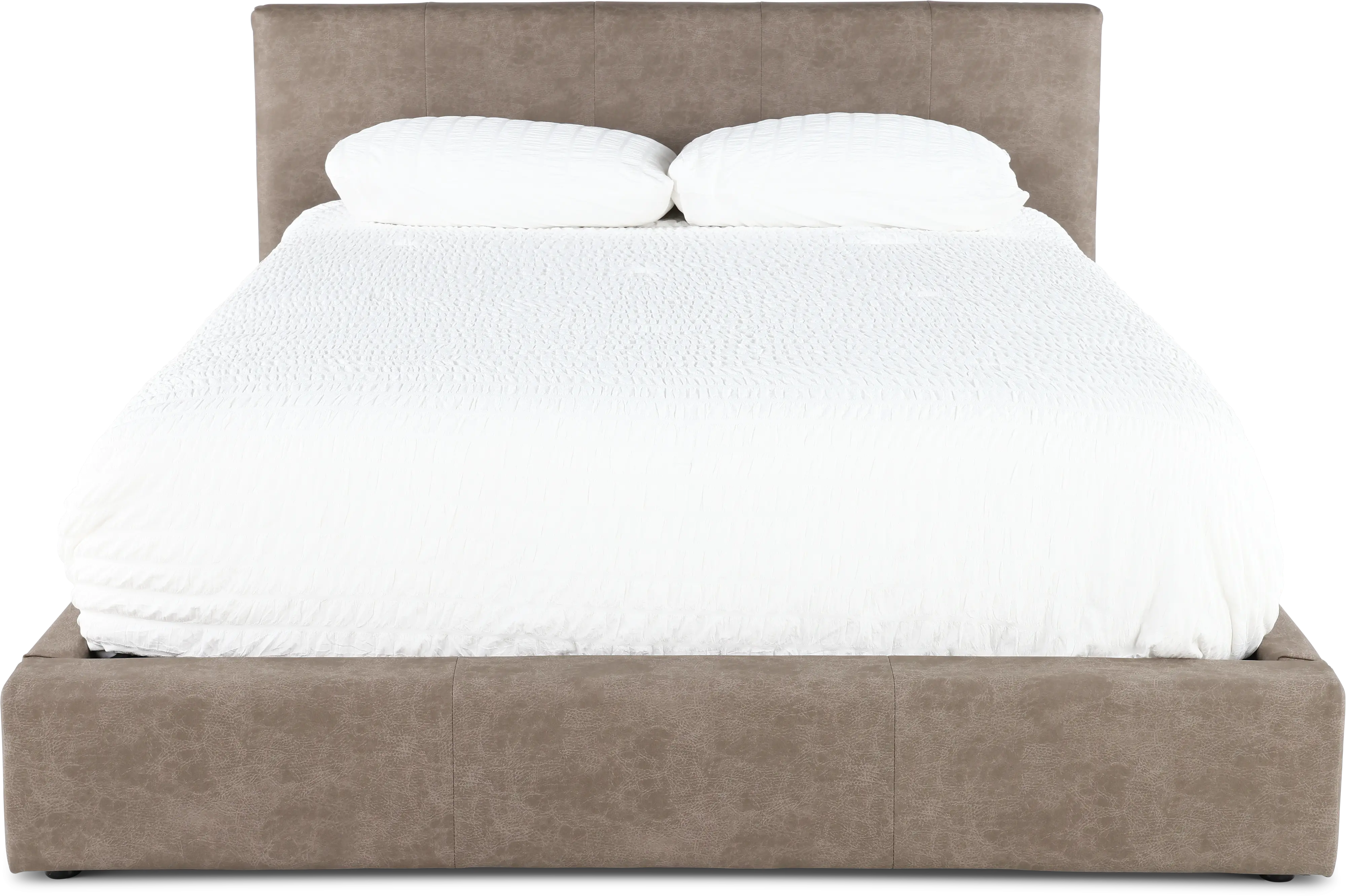 Auremo Light Brown Upholstered King Lift Storage Bed-4