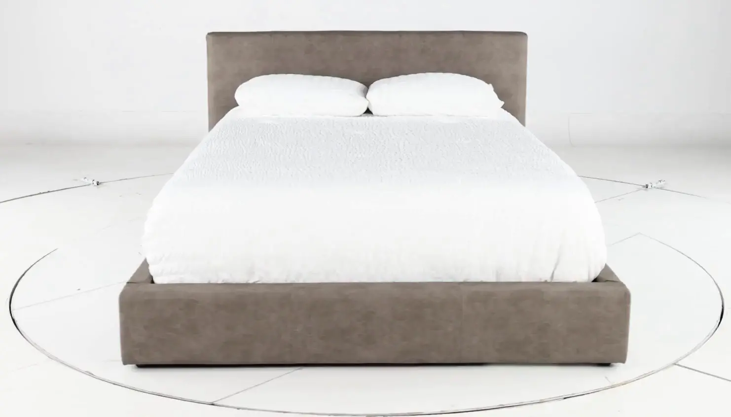 Auremo Light Brown Upholstered King Lift Storage Bed-5