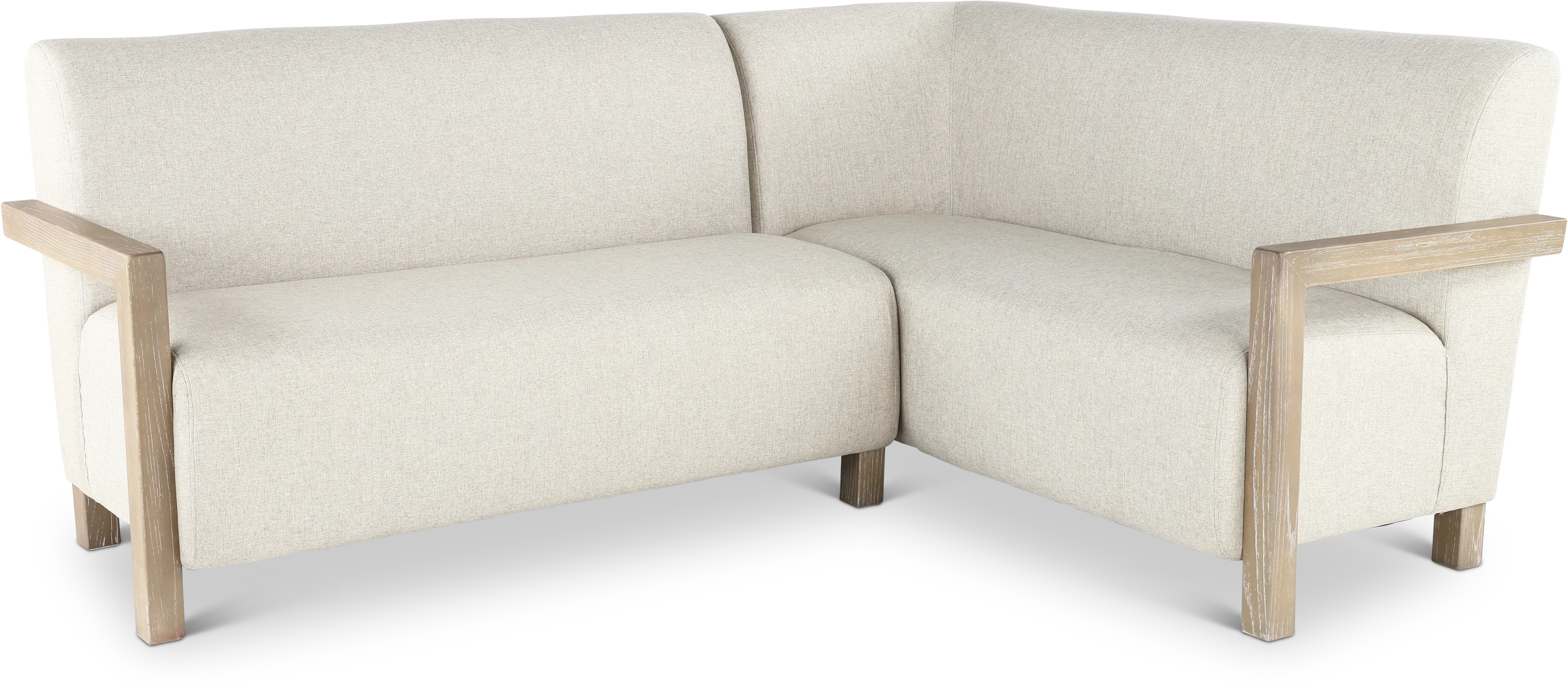 Gibson Wheat and Light Gray Upholstered Corner Seating-1