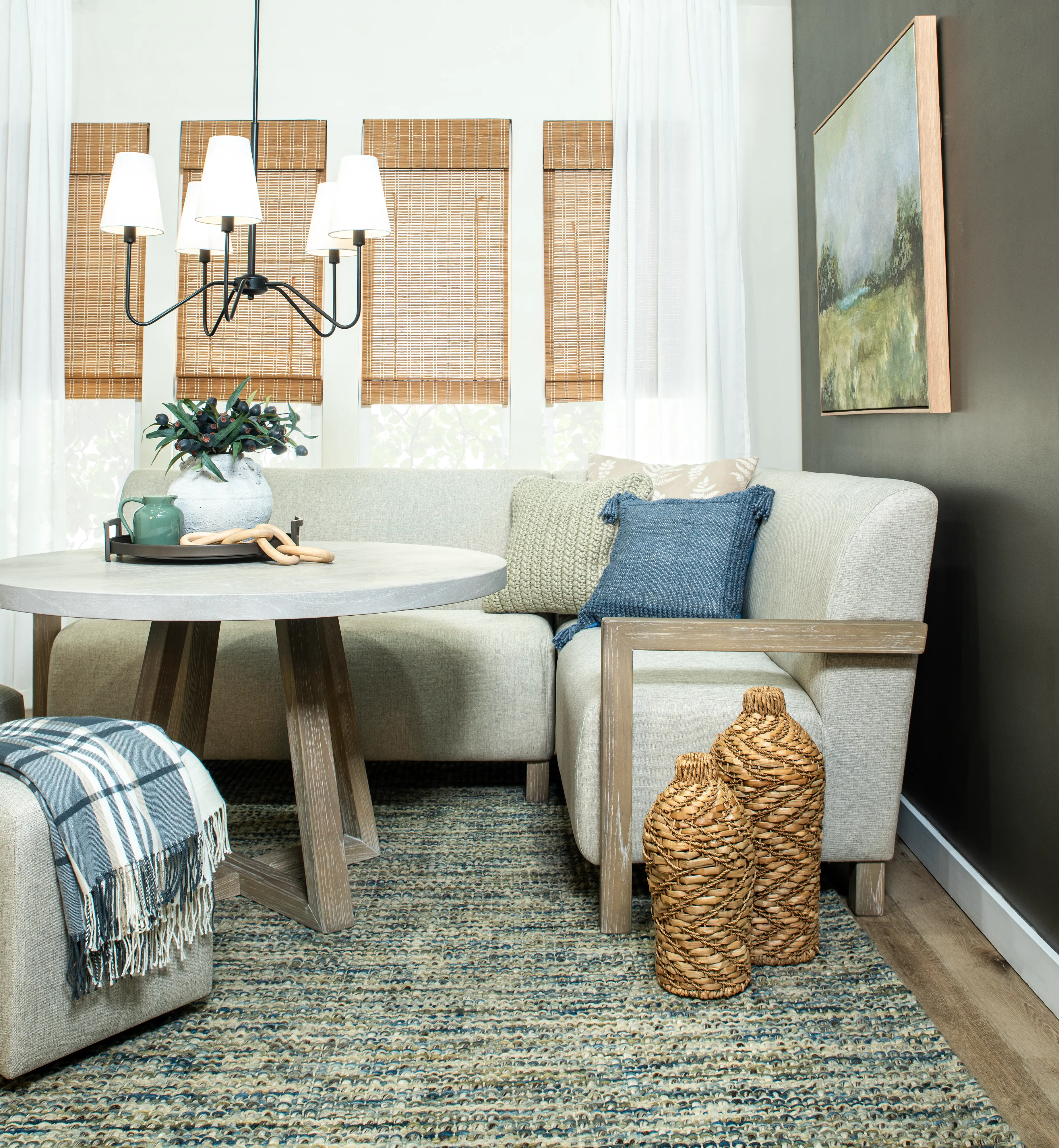 Gibson Wheat and Light Gray Upholstered Corner Seating-13