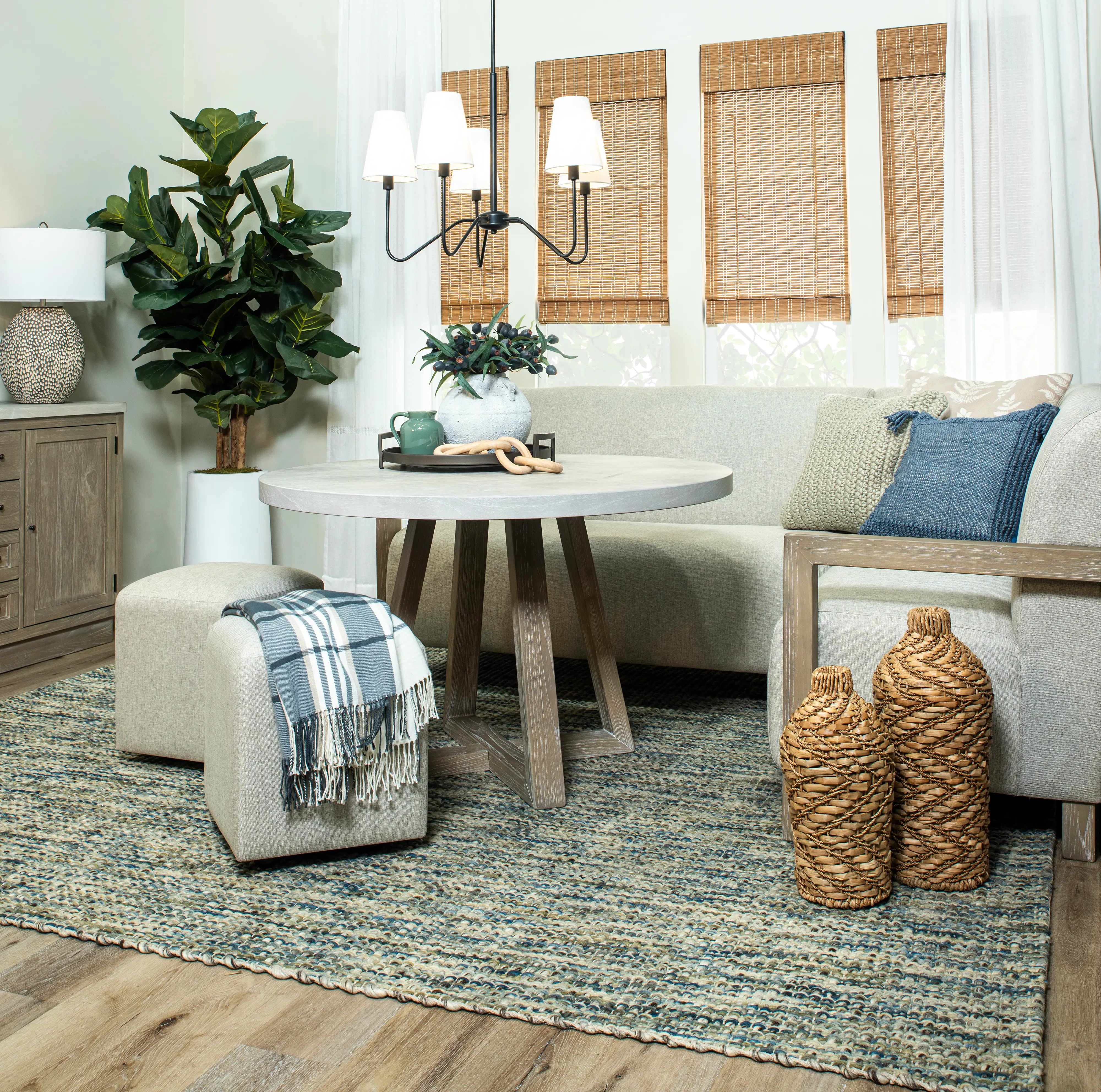 Gibson Wheat and Light Gray Upholstered Corner Seating-14