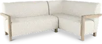 Gibson Wheat and Light Gray Upholstered Corner Seating