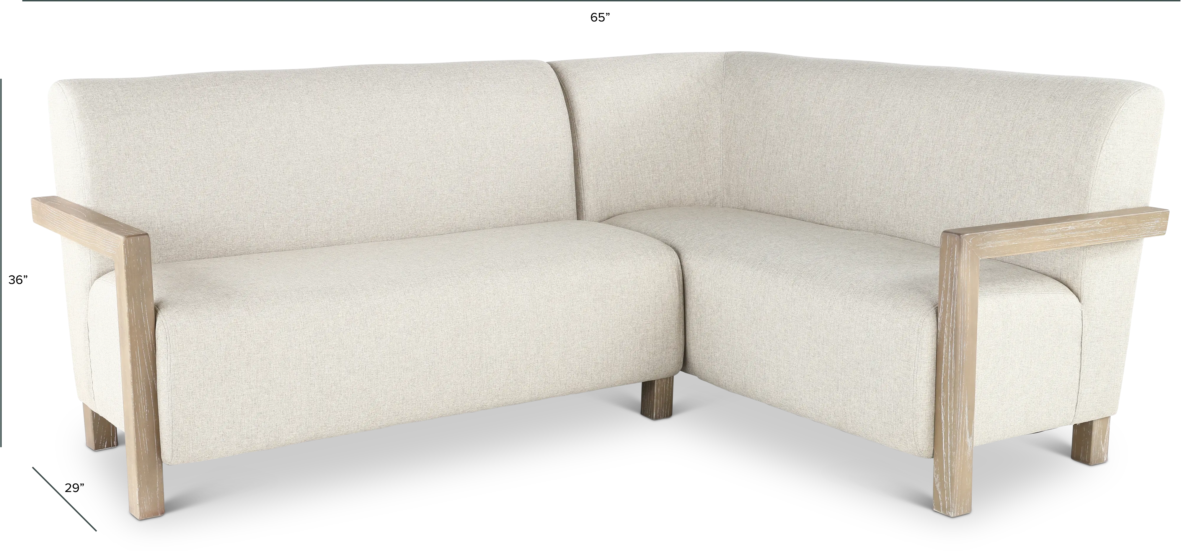 Gibson Wheat and Light Gray Upholstered Corner Seating-3