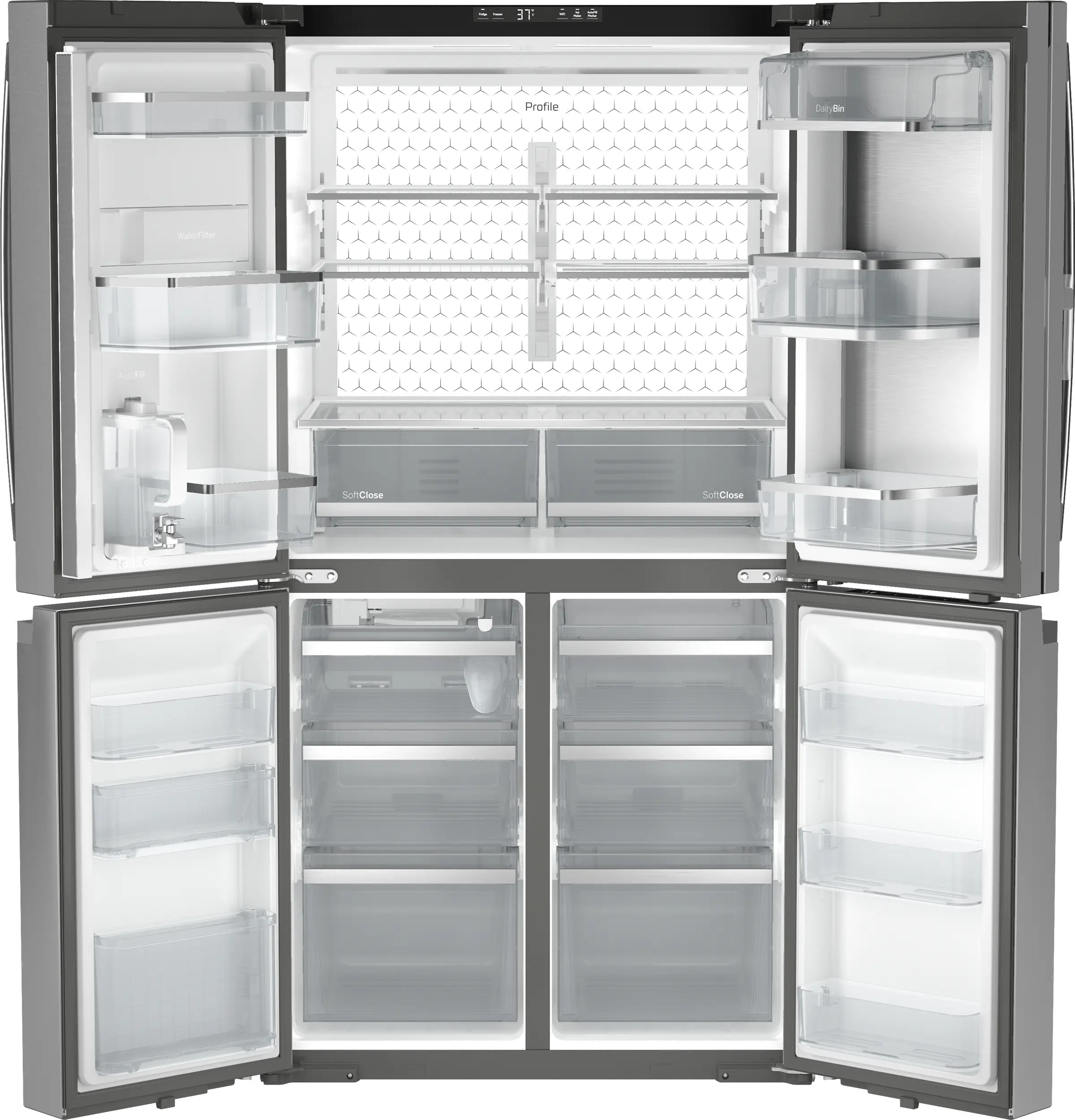 PAD28BYTFS GE Profile 28.4 Cu Ft Four-Door Refrigerator - Stainless Steel-9