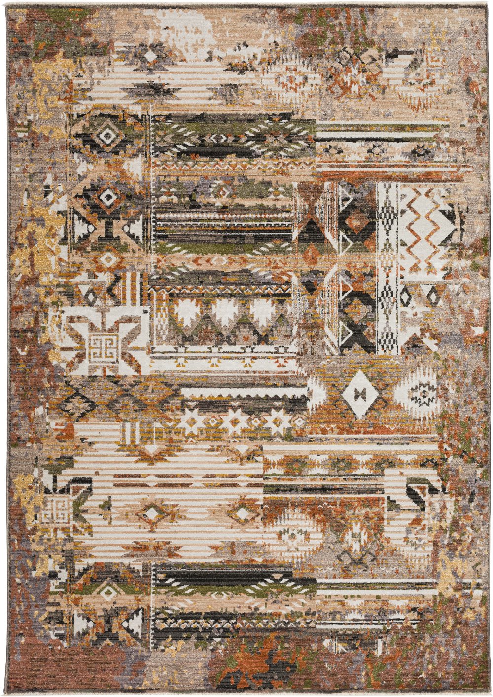 Odessa 8 x 10 Southwestern Rust Area Rug