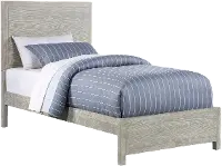 Fresno Gray Oak Twin Bed