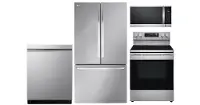 LG-S/S-2706-ELEPKG LG 4 Piece Electric Appliance Package - Stainless Steel