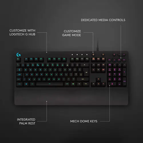 Logitech G G213 Prodigy RGB Backlit Gaming Keyboard-2