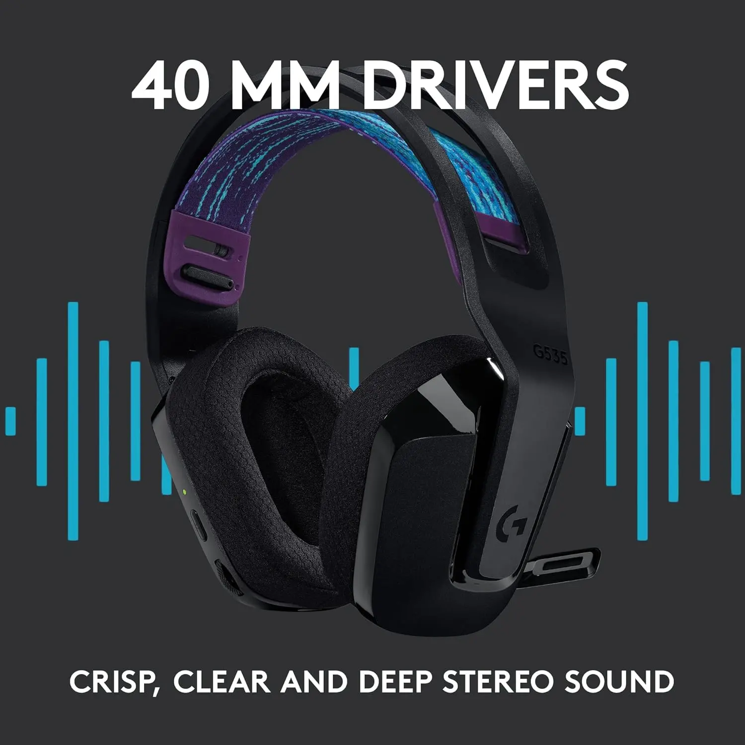 Logitech G G535 LIGHTSPEED Wireless Gaming Headset - Black-3
