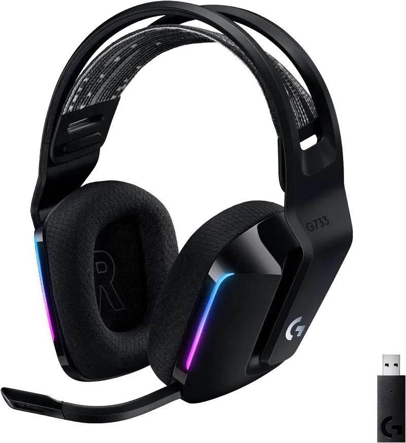 Logitech G733 Lightspeed Wireless Gaming Headset - Black
