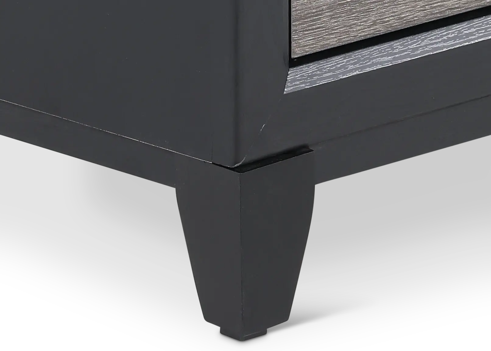 Lisbon Gray and Black Nightstand-7