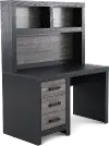 Lisbon Gray and Black Desk