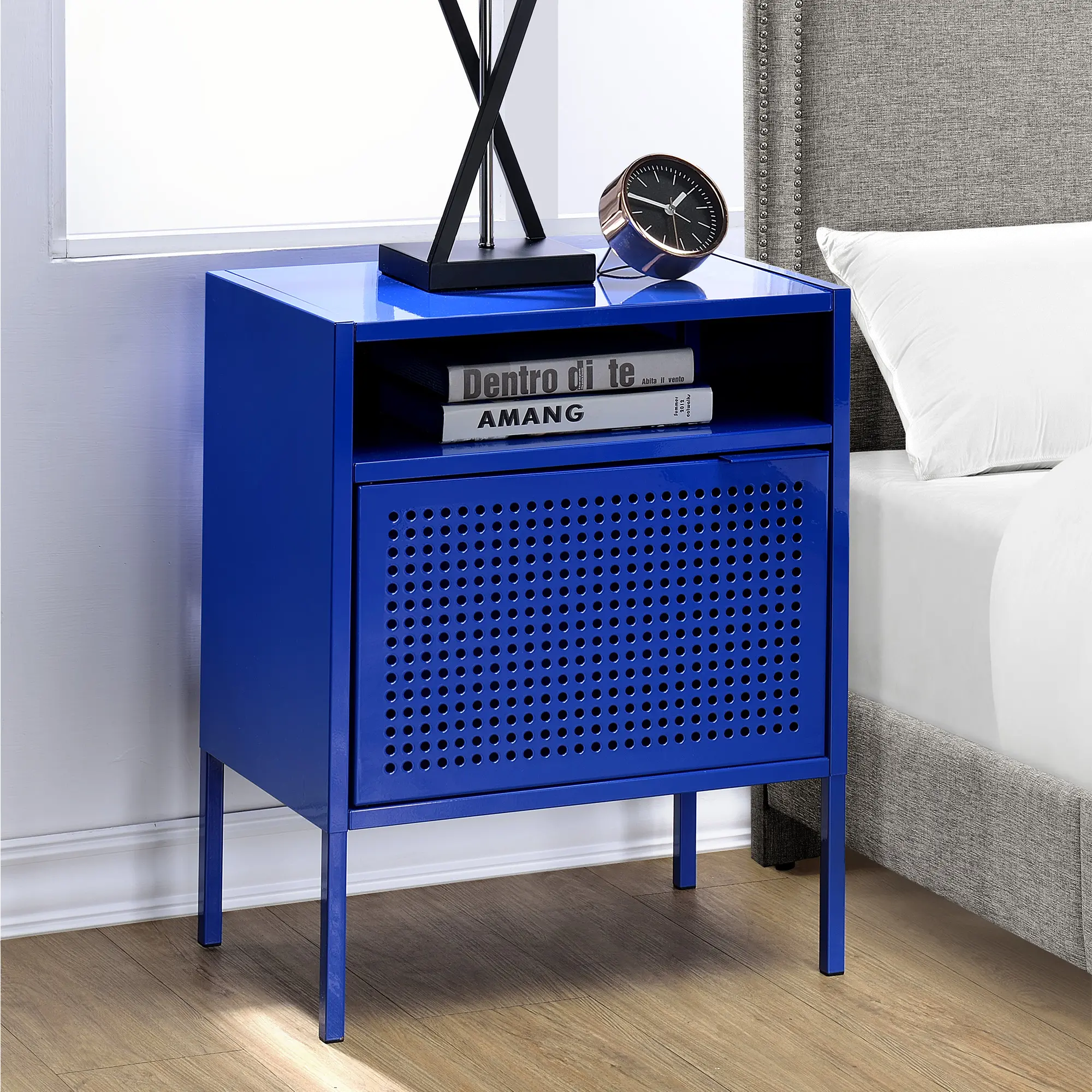 Ember Blue Metal Nightstand-2