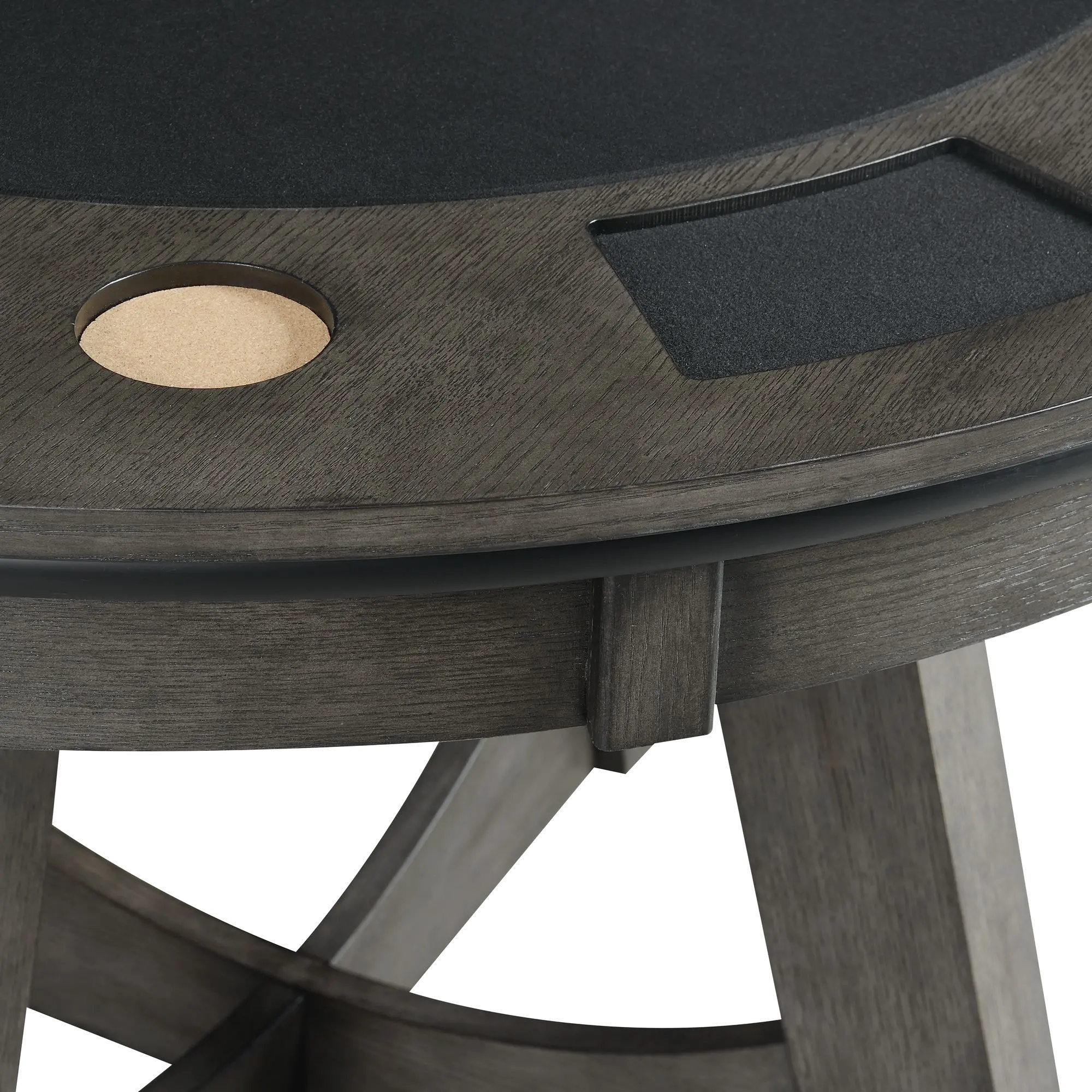 Price Gray Round Game Table-6