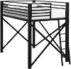 Talia Black Full Loft Bed