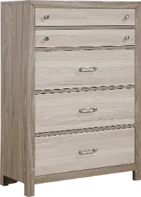 Aaray Two-Tone Natural Chest of Drawers