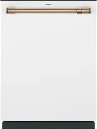 CDT888P4VW2 GE Cafe Top Control Dishwasher - Matte White
