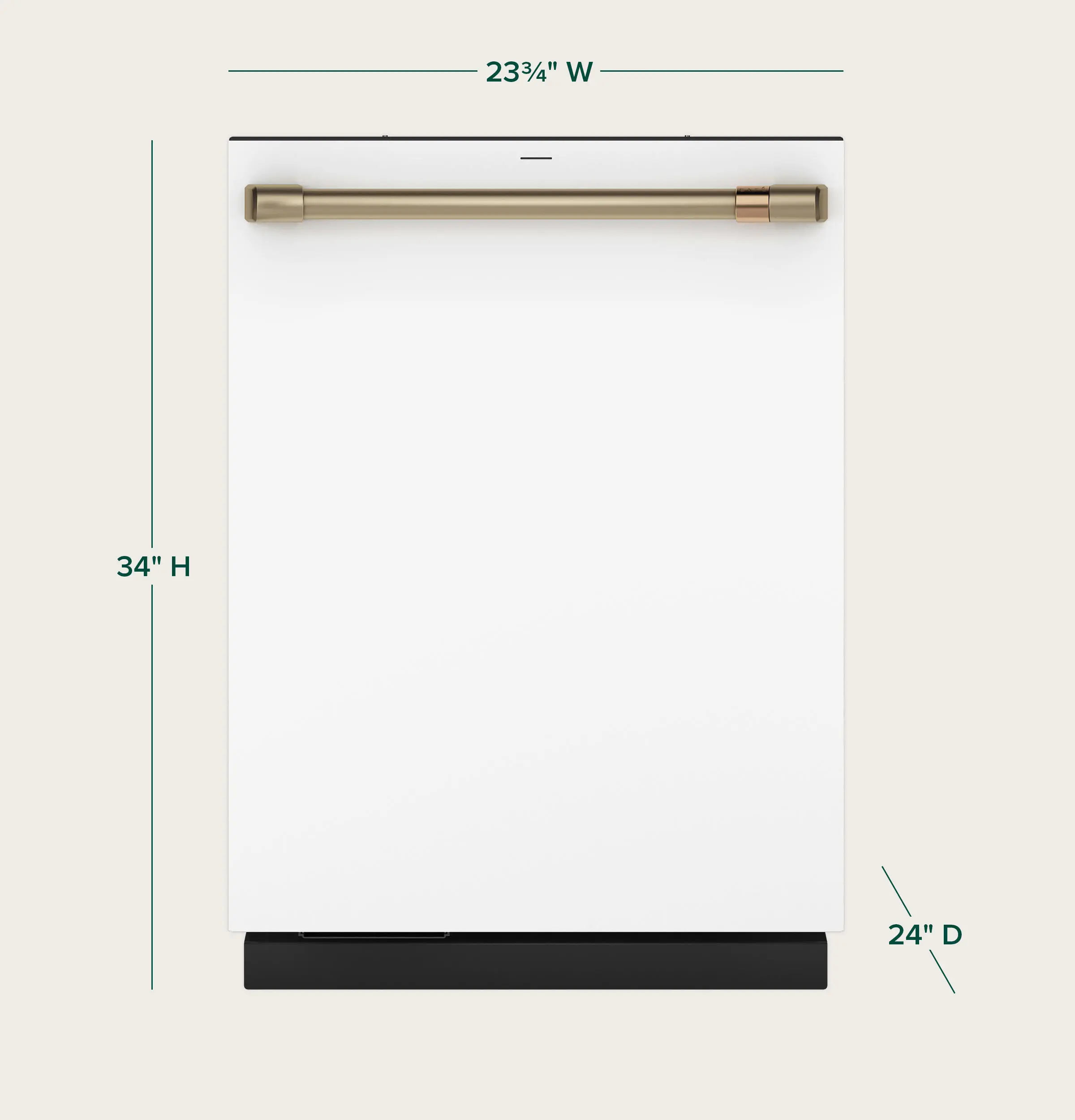 CDT888P4VW2 GE Cafe Top Control Dishwasher - Matte White-3