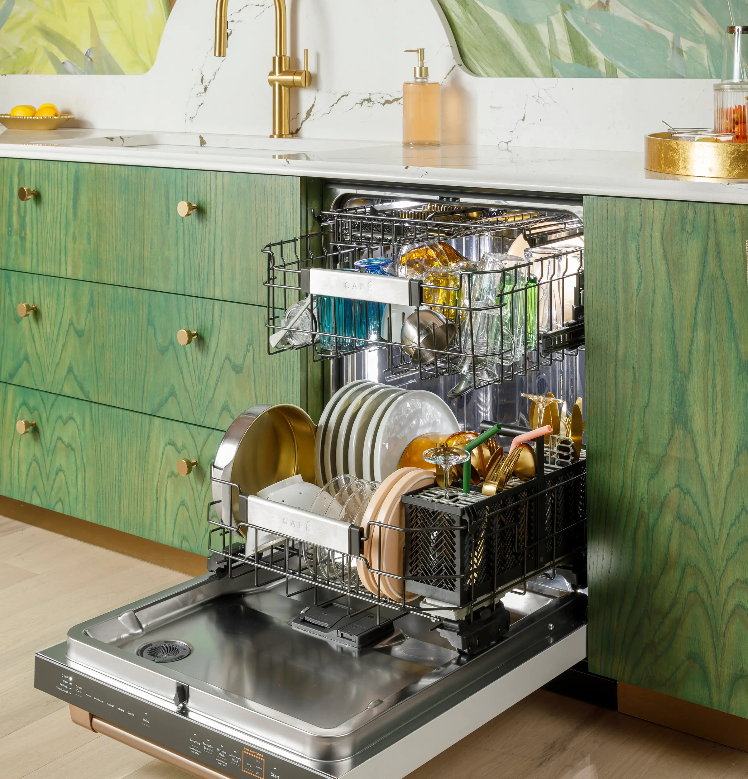 CDT888P4VW2 GE Cafe Top Control Dishwasher - Matte White-8