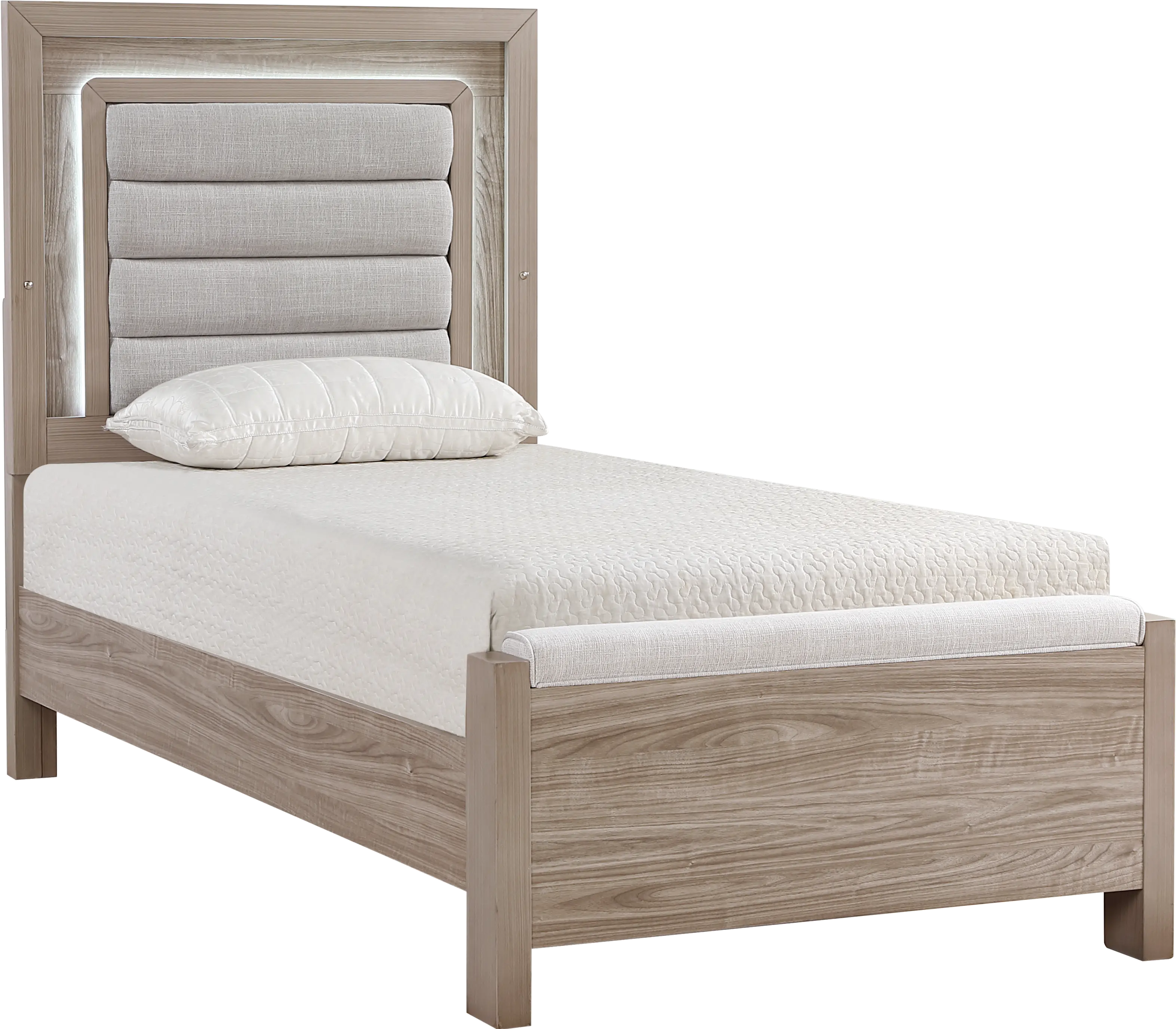 Aaray Natural Twin Bed-1