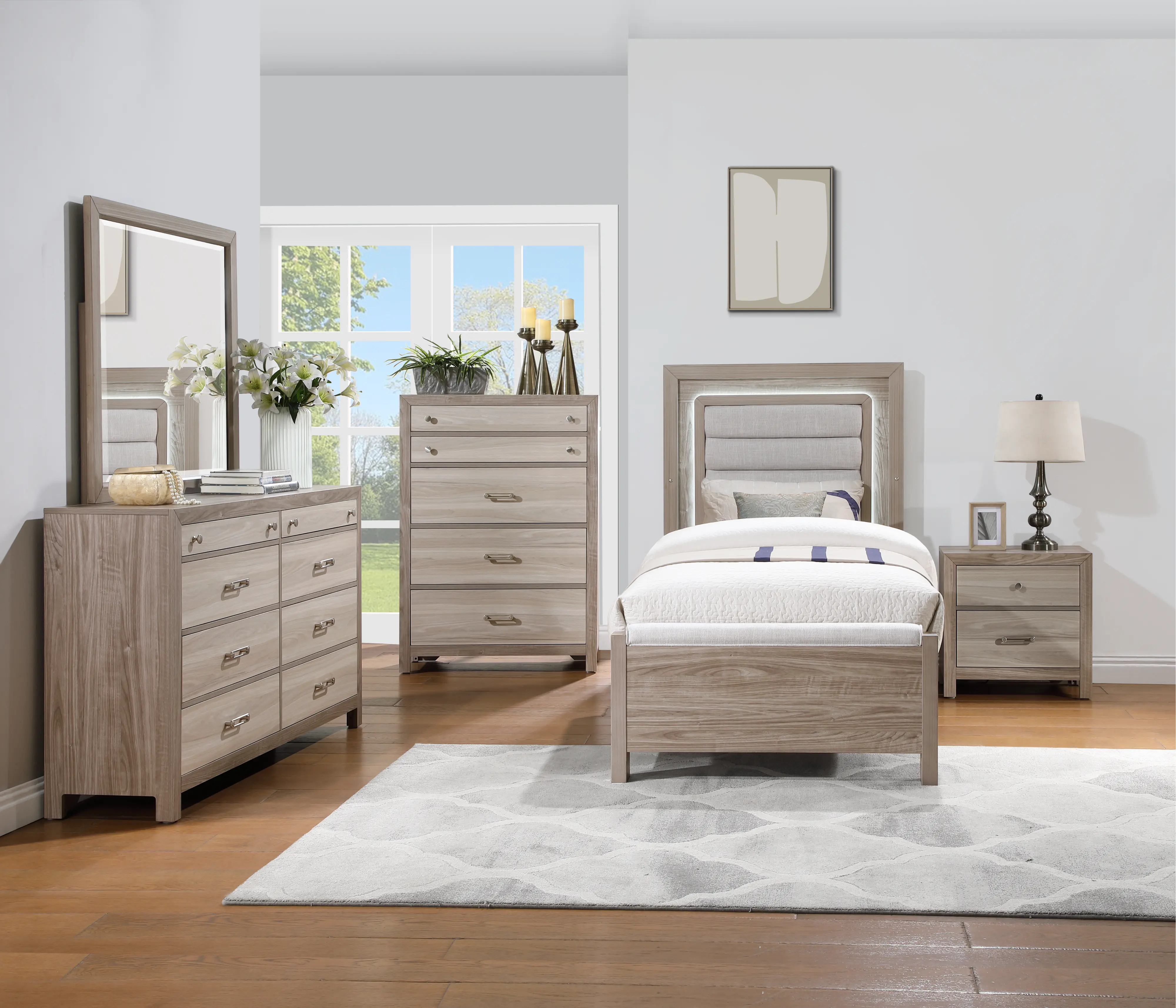 Aaray Natural Twin Bed-2