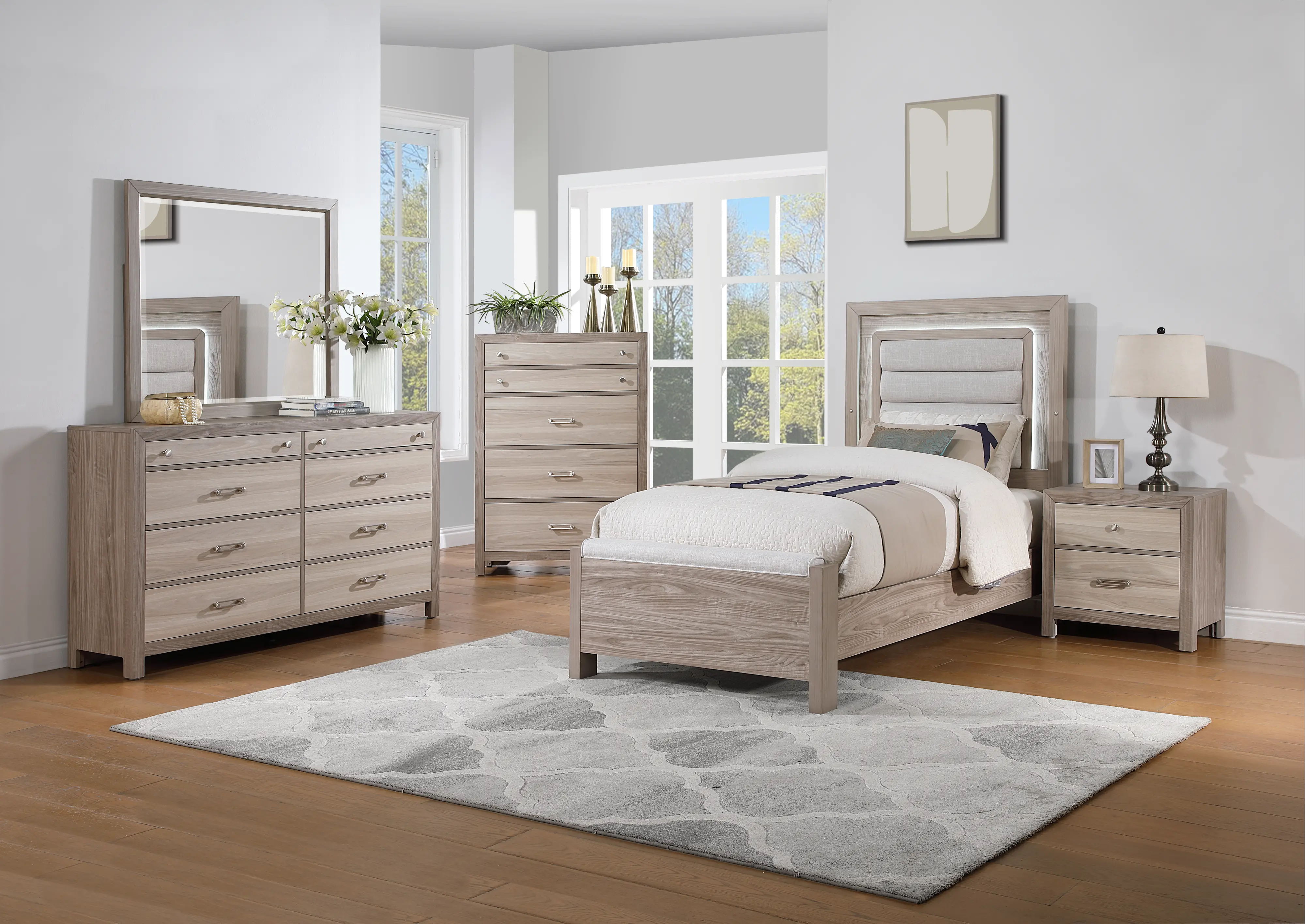 Aaray Natural Twin Bed-6