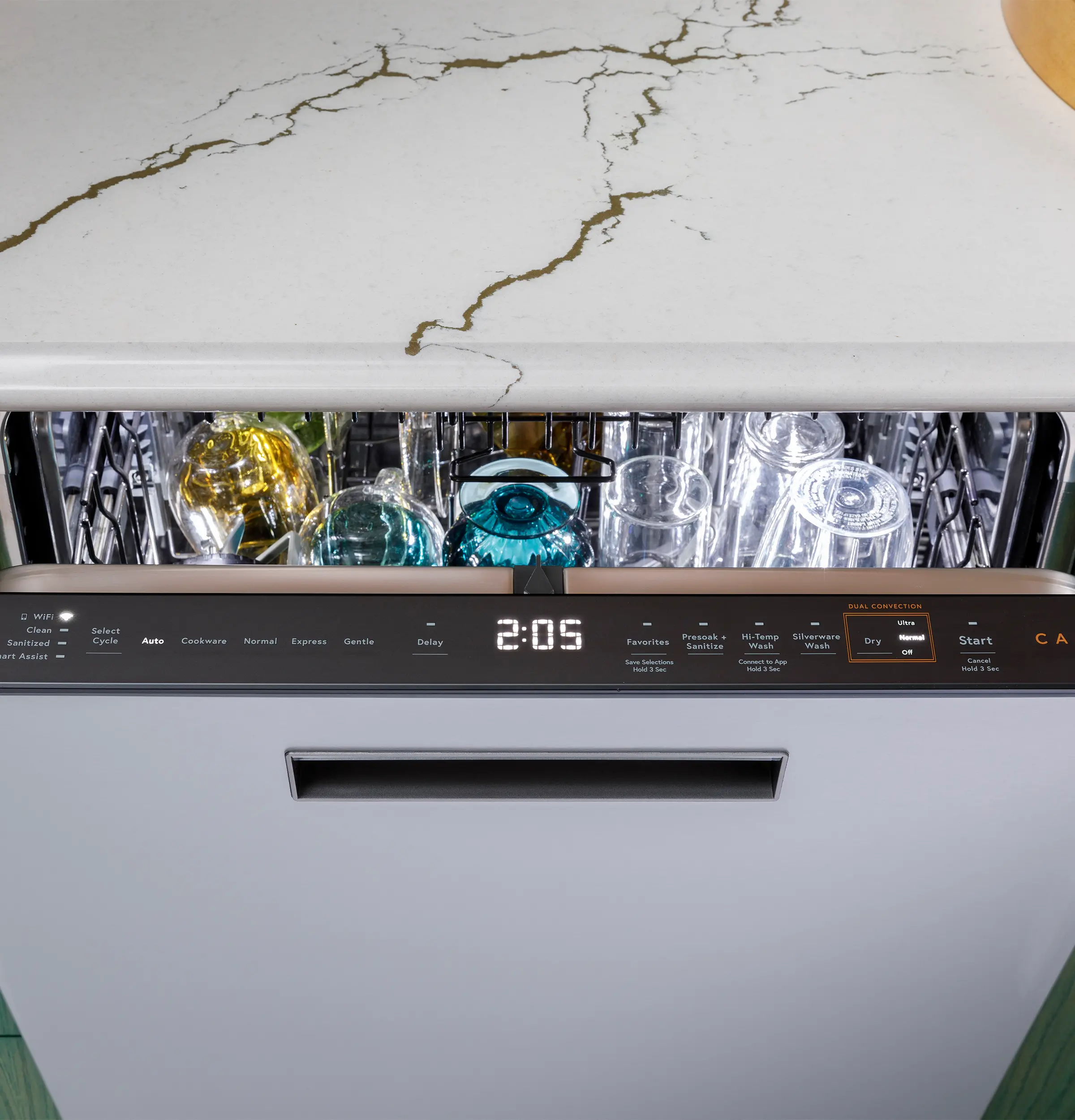 CDP888M5VS5 GE Cafe Top Control Dishwasher - Platinum Glass-8