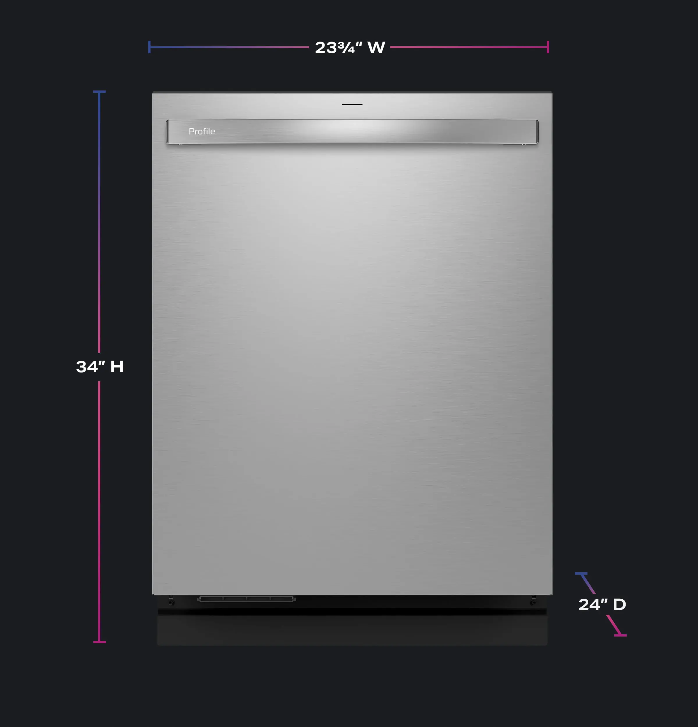 PDT755SYVFS GE Profile Top Control Dishwasher - Stainless Steel-2