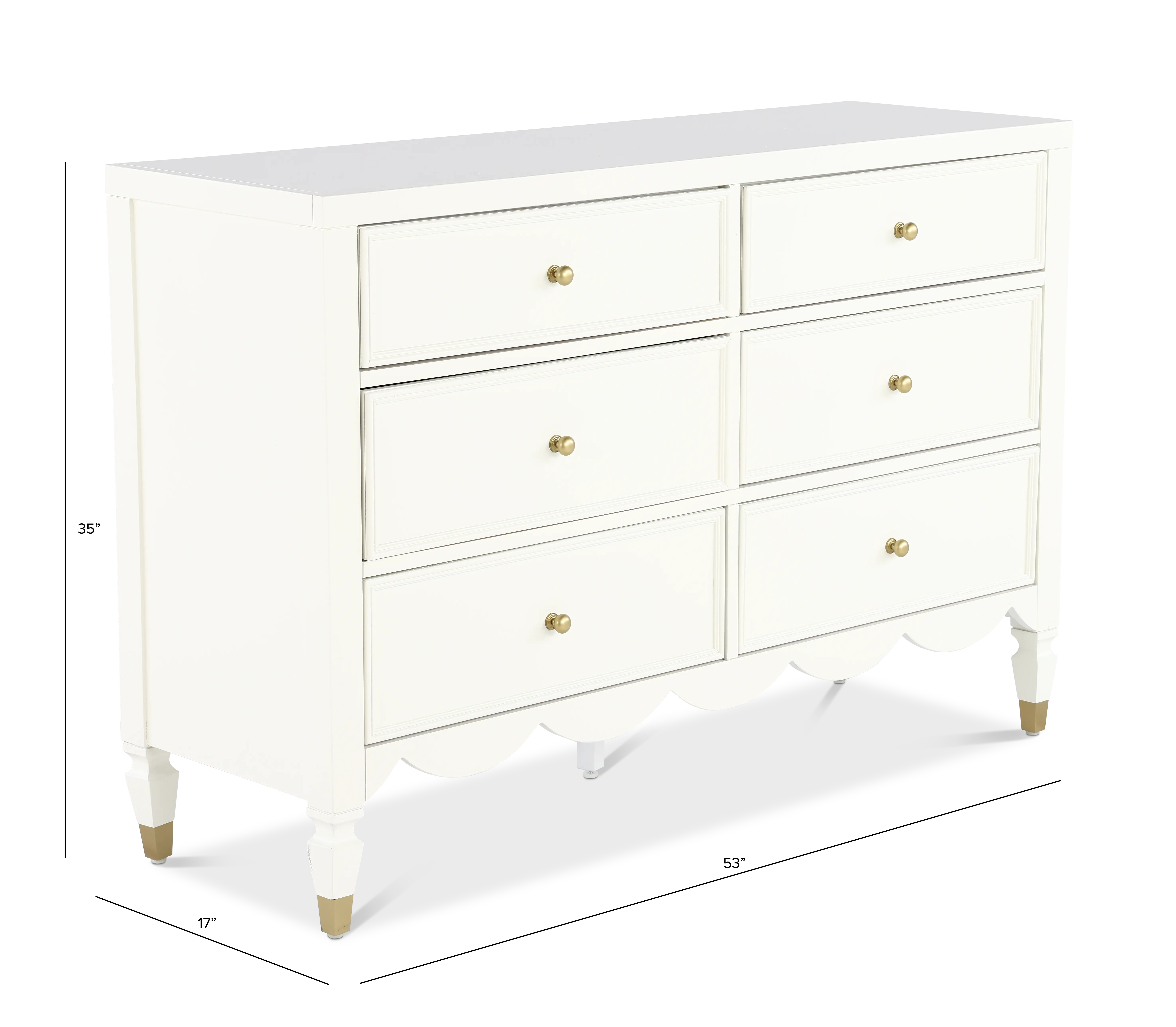 Olivia French White Dresser-4