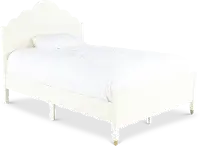 Olivia French White Twin Panel Bed