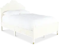 Olivia French White Full Panel Bed