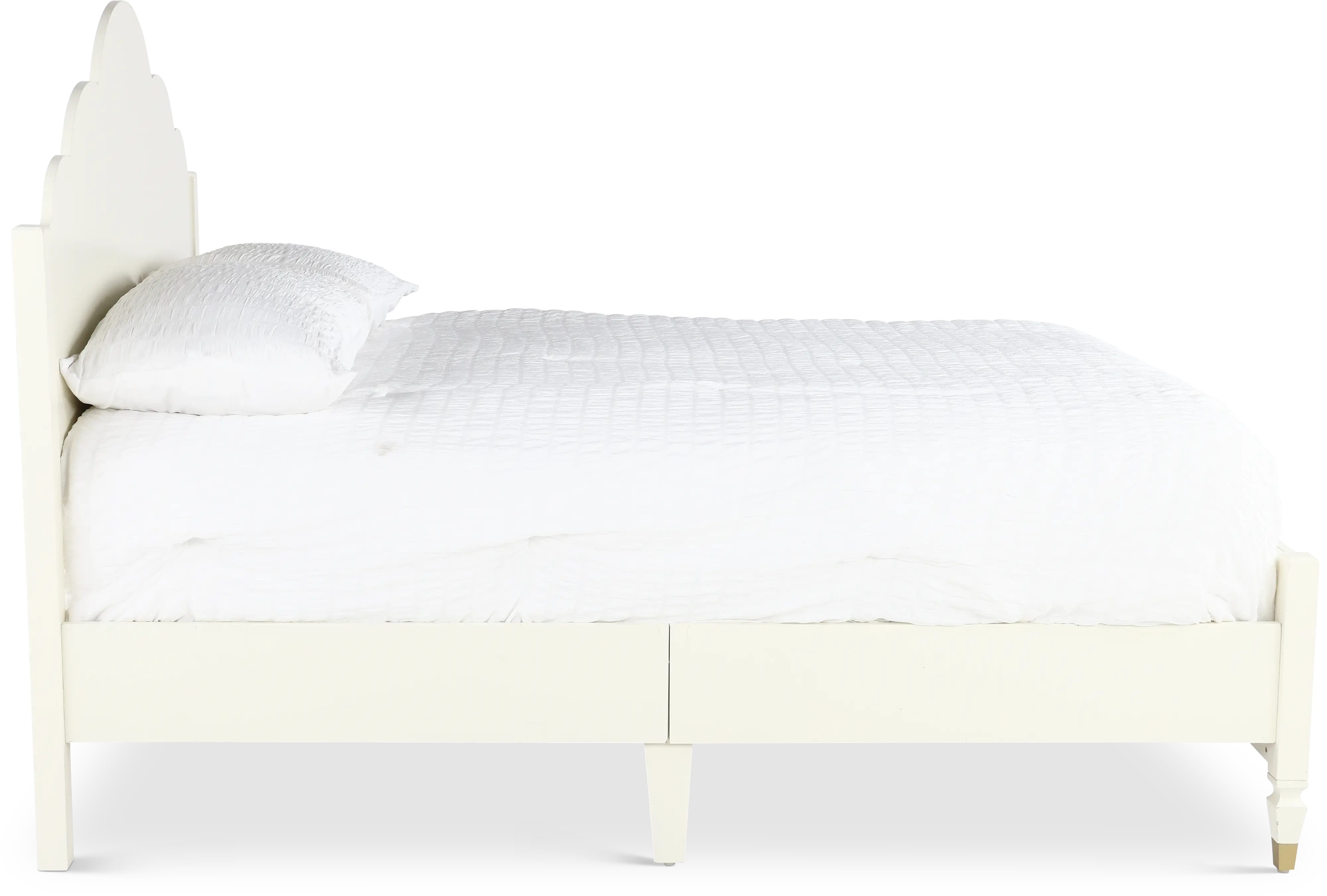 Olivia French White Full Panel Bed-6