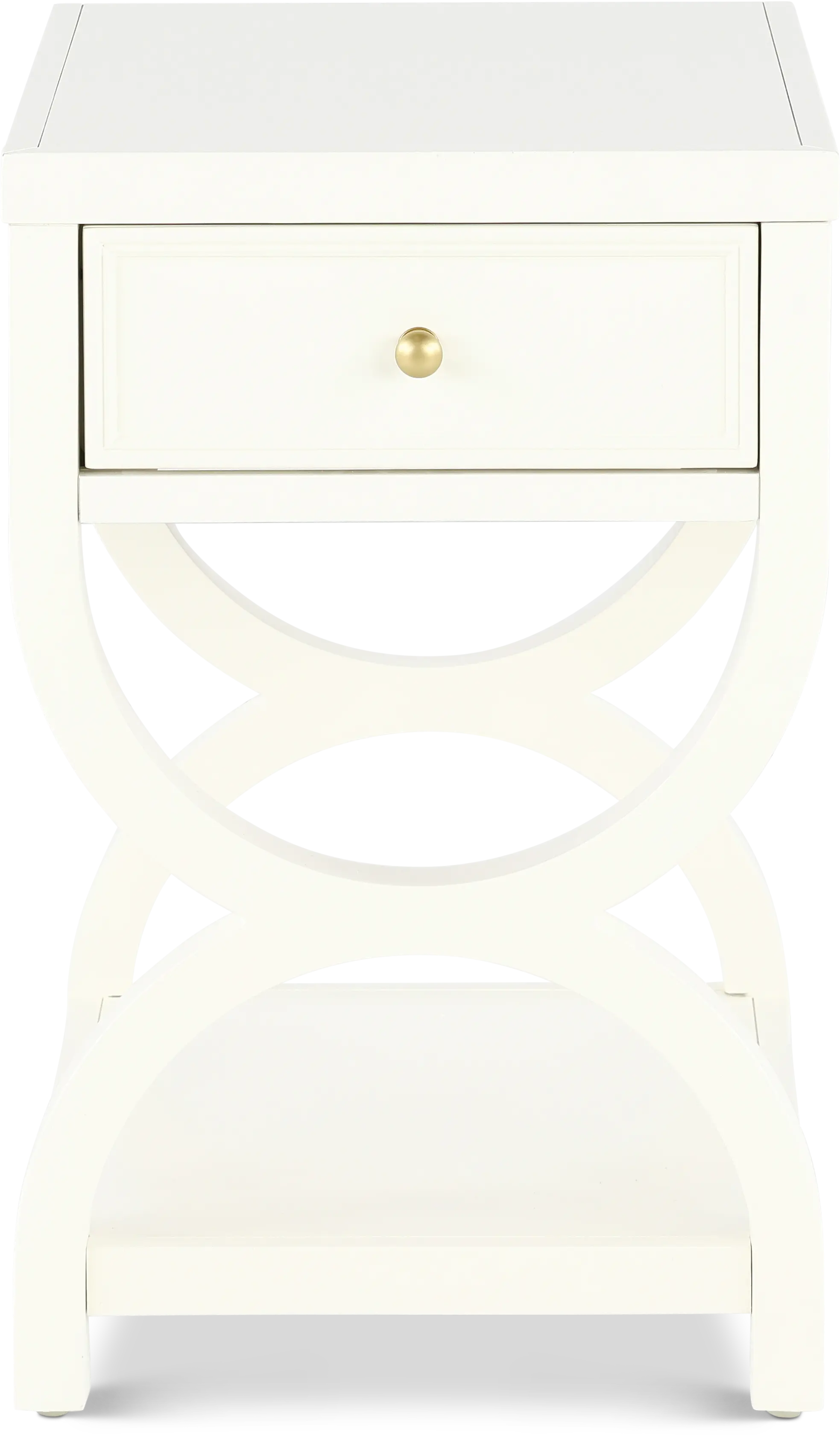 Olivia French White Nightstand-1