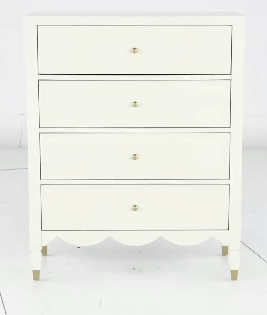 Olivia French White Chest of Drawers-10