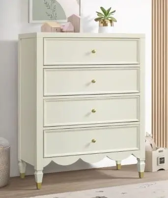 Olivia French White Chest of Drawers-2