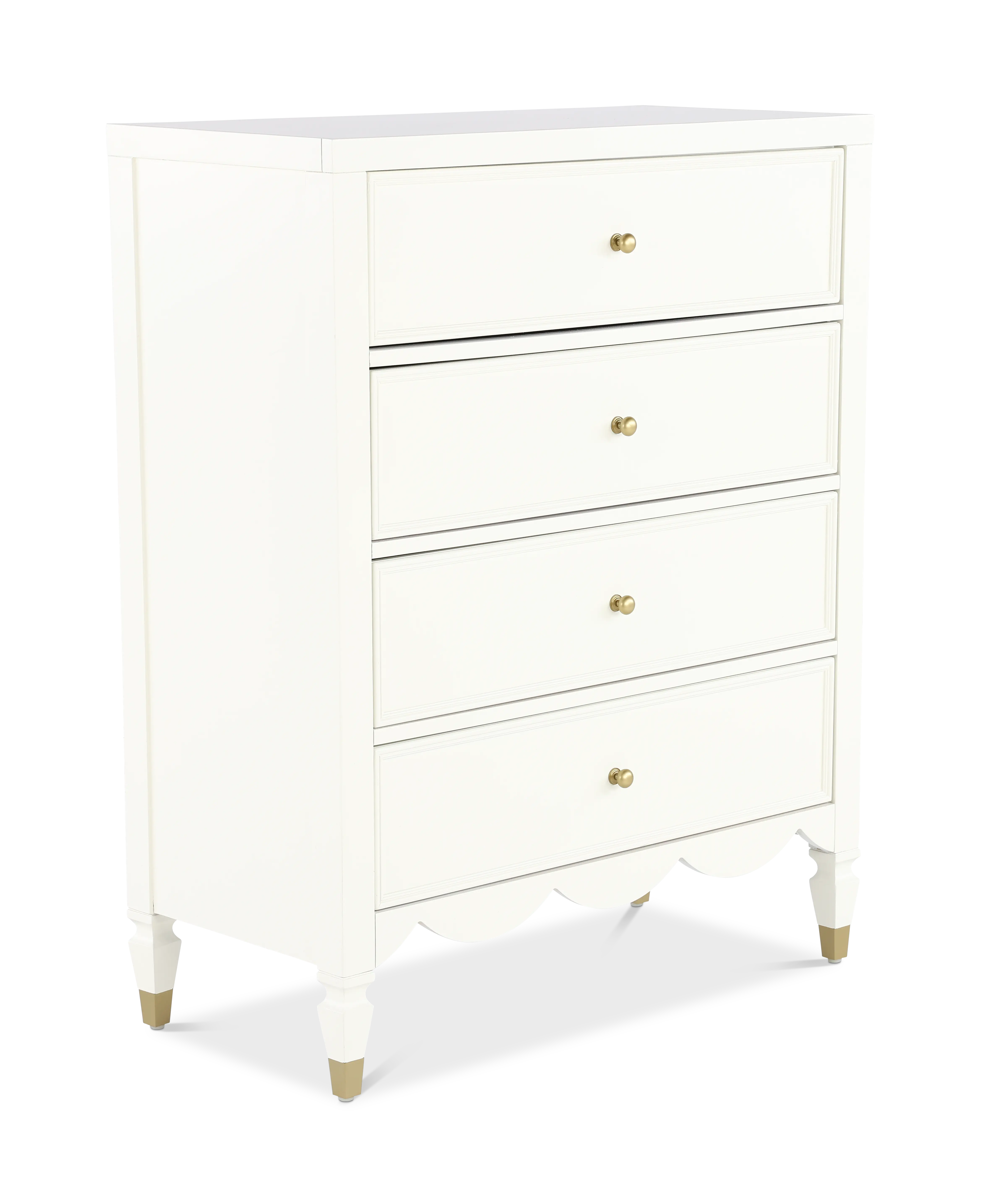 Olivia French White Chest of Drawers-4