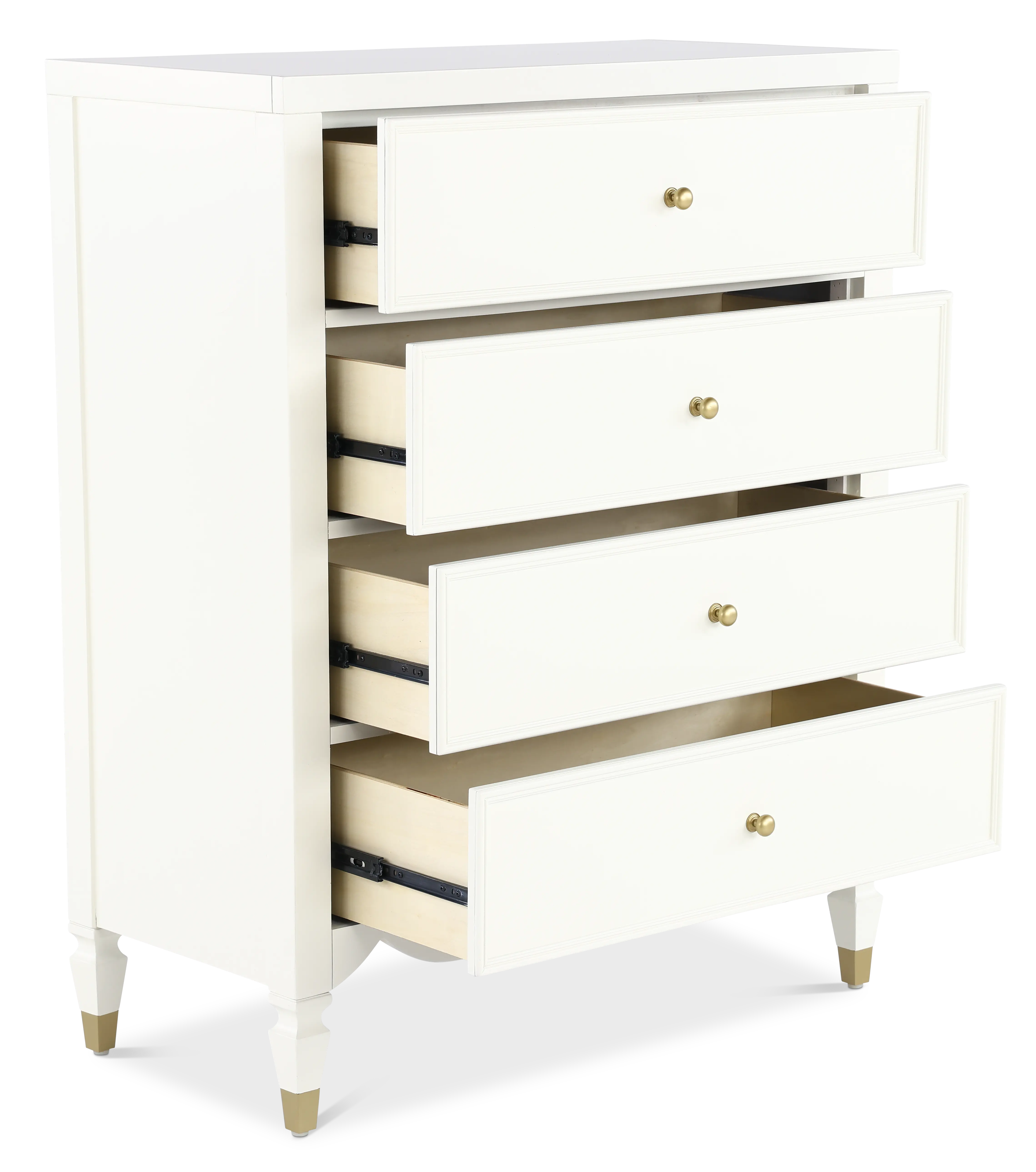 Olivia French White Chest of Drawers-5