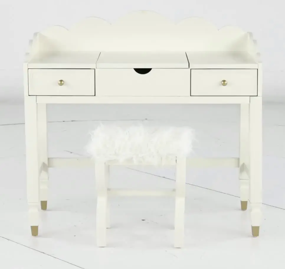 Olivia French White Vanity Set-5
