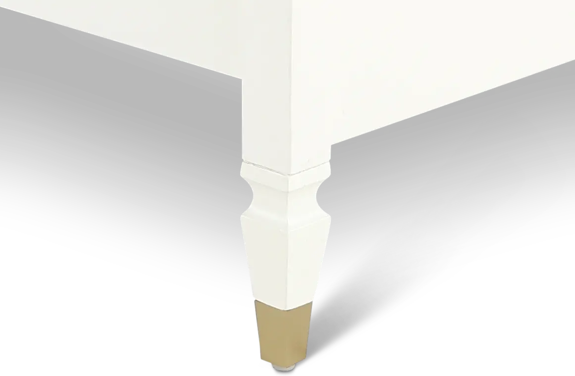 Olivia French White Twin Canopy Bed-8
