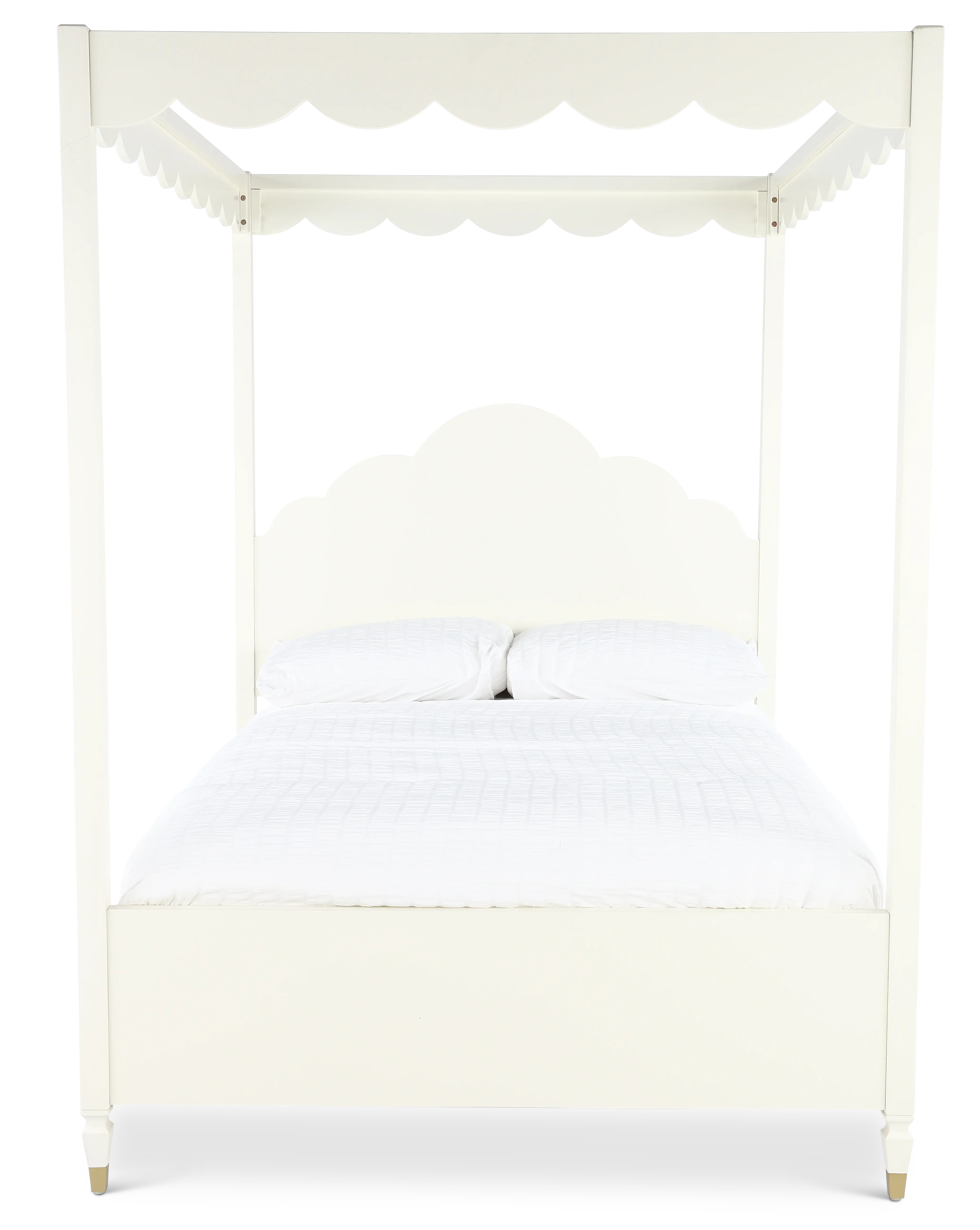 Olivia French White Full Canopy Bed-4